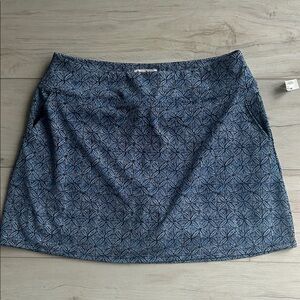 Tommy Bahama Blue L Geometric Mini Skirt